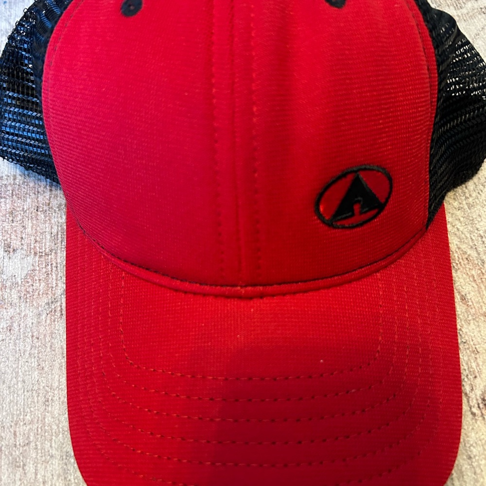 Air Walk Red and Black Trucker Hat